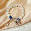 Pulsera Ojo de Gato Natural Mariposa Pulsera Nicho Pulsera de Cristal Natural Venta al por Mayor Pulsera de Puesto Lujo Ligero y Alta Gama