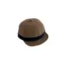 Gorro cálido de pana para bebé al por mayor, color oscuro, resistente a la suciedad, ala suave, elegante gorro para bebé con bloques de color de otoño