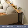 Armario de almacenamiento detrás del sofá, mesita de noche y mueble estrecho a los pies de la cama, uso doméstico en la sala de estar, estante largo ultradelgado montado en la pared para el dormitorio