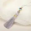 6cm Xiangyun Pequeno Pingente de Franja com Borla Joia Artesanal Decoração Pingente para Capa de Celular Pingente Marcador de Página Acessórios de Grampo de Cabelo