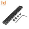 Suporte Mlok trilho guia de liga de alumínio M-LOK 3 5 7 9 11 13 ranhuras mira trilho guia MLOK
