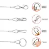 Conector de Cabo de Aço Manga de Alumínio Interface de Pressão Corda de Suspensão para Lâmpada Clipe para Cachorro Mosquetão Argola de Chave