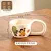 Tazones de Cerámica de Dibujos Animados Retro, Vajilla para el Hogar, Juegos de Platos y Platos, Tazones de Arroz y Tazas de Chaozhou de Aspecto Elegante y Lindos al por Mayor
