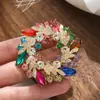 Broche de Corona de Flor de Bauhinia de Aleación de Alta Gama Elegante Estilo Coreano, Broche Pin Exquisito y Versátil para Ropa de Mujer