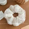 Goma para el pelo de encaje floral estilo coreano para mujer, accesorio de alta gama para moño, nueva y versátil goma para el pelo