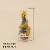Comercio Exterior Mini Artificial Navideño Escena de Nieve en Miniatura Puerta de Madera Decoración Escena Adornos DIY Árbol de Navidad Accesorios para Regalo