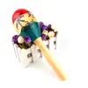 Martillo de Arena de Coco de Madera Grande de 25 cm Martillo de Arena Tallado Instrumento Musical Orff Percusión Infantil Pelota