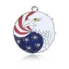 Colgantes Serie Bandera Americana Colgante Águila Accesorios Hechos a Mano DIY Estatua de la Libertad de Aleación Pintura al Óleo Al Por Mayor