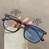 Lentes para Miopía de Montura Grande Negra para Mujer, Fotocromáticos con Graduación, Protección Ocular para PC contra Luz Azul, Venta al por Mayor Dropshipping, Estilo Ins