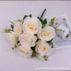 Spot atacado decoração de casa simulação flor falsa pequeno buquê de rosas layout de casamento simulação 7 rosas persas
