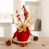 Decoraciones Navideñas de Venta Caliente Transfronterizas Kit DIY para Montar Escena Navideña Recortes de Frutas Rojas Adornos Decorativos en Stock