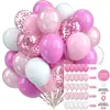 Globos de 10 pulgadas Engrosados Macaron Mate Set de 50 Globos Decoración para Celebración Festiva Fiesta de Cumpleaños Arreglo