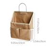 Tela de Algodón Transfronteriza Bolsa Colgante de Almacenamiento de Algodón y Lino para Organizar Snacks y Artículos Varios Cesta de Almacenamiento para Pared, Mesita de Noche, Dormitorio, Hogar