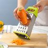 Rallador de verduras multiusos de acero inoxidable vertical de cuatro lados de 8 pulgadas para frutas, queso, jengibre, verduras
