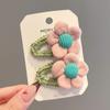 Horquilla Adorno para el Cabello Infantil Horquilla Flor Clip Bb Coreano Princesa Niña Clip Flor para Cabeza de Bebé Accesorios para el Cabello de Seguridad Todo Incluido
