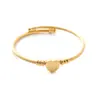 Moda europea y americana joyería simple pulsera de acero inoxidable de tres colores pulsera tejida creativa de amor para mujer con inscription