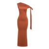 Vestido de mujer de comercio exterior, primavera y verano 2024, nuevo, informal, sexy, con hombros descubiertos, cómodo, ajustado, sin mangas