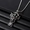 Tijeras de diseño moderno personalizadas, peine, colgante de diamante pegajoso, collar de longitud media para niños, regalo, joyería de color acero inoxidable que no se decolora