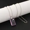 Botella de Cristal Morado, Botella de Cabello Fetal, Botella de Perfume con Aceite Esencial Incrustada de Diamantes, Collar, Tapa Retorcida, Botella Recargable, Colgante, Regalo de Cumpleaños
