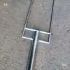 Tenedor para Pollo a la Parrilla de Carbón de Lichi, tamaño 1.5m, mango 90, tenedor 60, puede pinchar dos pollos, tenedor 8.0