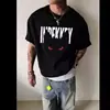 Camiseta Casual Redonda de Manga Curta da Moda para Homens, Nova Marca de Comércio Exterior, Estilo Verão, Caimento Solto, Versátil, Manga Meia-Manga, Estilo Ins, Top Preguiçoso