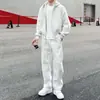 Jaqueta cardigã moletom com capuz grossa forrada de fleece estilo coreano minimalista casual tendência outono/inverno 2025