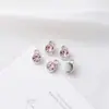 Chapado con Tachuelas de Diamante Piedra de Estrella Colorida Piedra de la Suerte Joyería de Piedra de Nacimiento Accesorios Colgante de Collar DIY Pendientes