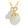 Estilo étnico hermoso significado bolsa de la suerte y la fortuna colgante imitación Jade Hetian diamante de amor hebilla colgante de bolsillo