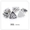 Broca Triangular com Garras e Base Espessada, Bolsa para Sapatos com Strass Bordado à Mão em Vidro, Acessórios de Decoração para Roupas, Broca Triangular com Garras Perfurável