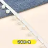 Fio de Seda Preto e Branco com Pingente de Pérola de Cristal Vazado Renda Feita à Mão Código de Barras DIY Acessórios para Roupas