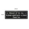 Señales Metálicas Transfronterizas, Placas de Identificación de Acero Inoxidable Estampadas con Acabado Metálico Cepillado de Alto Brillo, Señales para Puertas, Personalizables con Logo, Señales Estilo Vintage