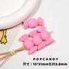Macaron Contas Foscas Borracha Menina Bijuteria de Contas Feito à Mão DIY Feito à Mão Contas Soltas Corrente Decorativa Pendurada Corrente para Câmera Ccd