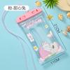 Llavero de dibujos animados con pantalla táctil, bolsa impermeable para teléfono móvil al por mayor, playa, buceo, juego universal para teléfono móvil, bolsa impermeable transparente con cámara de aire
