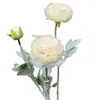 Decoración de Boda Transfronteriza Flor de Loto Artificial Afelpada de 3 Cabezas Material Decoración de Flores para Techo de Boda Flores Artificiales para Fondo de Escenario