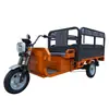 Triciclo de carga eléctrico de auto-carga para sitios de construcción, usado para transportar mercancías, con volquete, doble propósito para transporte de pasajeros y carga, vehículo a batería