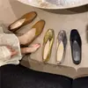 Zapatos de Noche Suaves de Tacón Bajo Estilo Francés 2026, Mocasines sin Cordones de Punta Cuadrada Baja, Cómodos para Viajar, Zapatos de Mujer