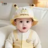 Gorro para bebé, estilo fino para primavera y otoño, lindo sombrero de sol para bebés niños, adecuado para usar al aire libre, sombrero de sol para bebés y niños pequeños, sombrero de pescador para verano