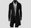 [M-4XL] 2024 AliExpress novo sobretudo trench coat masculino de nylon de abotoamento duplo comprimento médio moderno justo casual