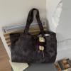 Bolso Grande de Leopardo para Mujer 2026 Nuevo Estilo Bolso de Hombro Versátil Estilo Relajado Bolso Tote para Estudiante Universitario