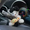 Urso de pelúcia criativo boneco de desenho animado decoração de limpador de para-brisa de carro pisca-alerta do carro enfeites de carro