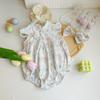 Roupas de bebê verão usar fino recém-nascido bebê wrap fart roupas roupas do corpo do bebê menina princesa lua cheia cem dias cheongsam ha roupas