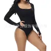 Comercio Exterior talla extra Otoño e Invierno Ropa Moldeadora Siaman Ropa Interior Moldeadora Seamless de Manga Larga Calentamiento Ligero Moldeadora de Vientre Siaman para Mujer