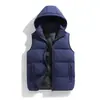 Chaleco con Capucha para Hombre Otoño Invierno Espesado Cálido Algodón Casual Suelto Hombro Caído Ropa Exterior Soporta Compra Grupal Impresión de Logo
