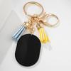 Llavero con colgante de cadena y etiqueta de mariposa con impresión a color europea, regalo para el Día de la Madre transfronterizo, llavero de metal, accesorios al por mayor