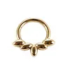 Joyería de Anillo para la Nariz de Aleación de Titanio G23 para Mujeres, Pendientes de Anillo Cerrado Continuo de Estilo Europeo y Americano para Piercing Corporal, Joyería de Anillo para la Nariz al por Mayor