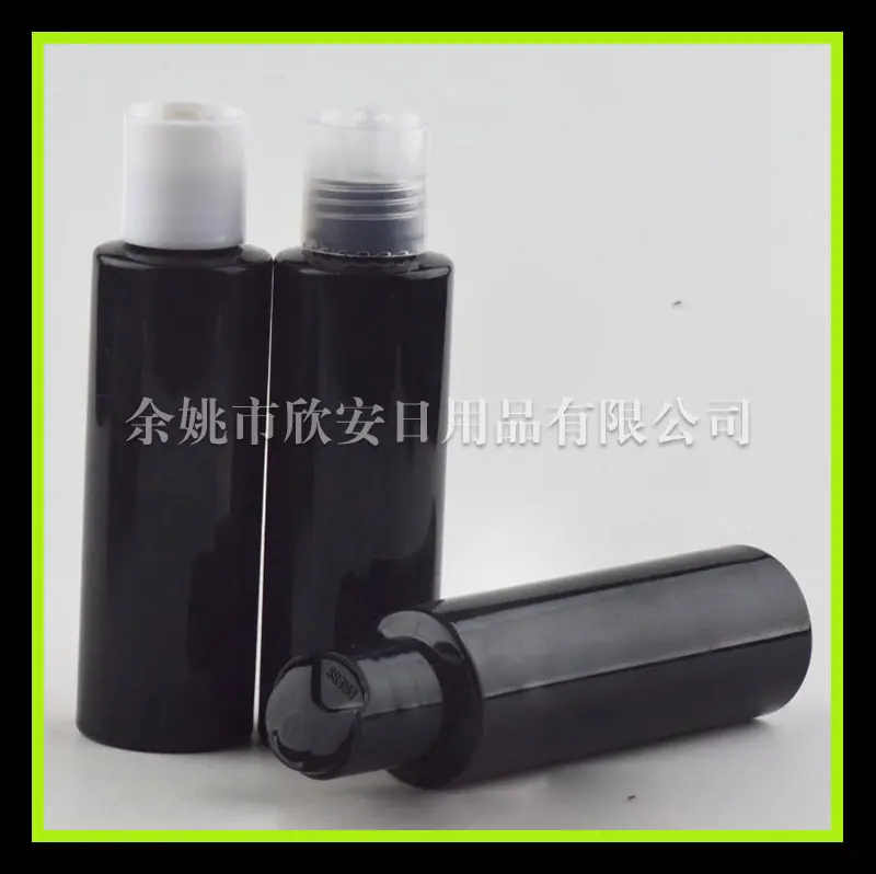 100ml平肩pet 黑色+ 千秋 盖 副本