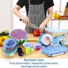 Amazon Tapa de Silicona de Grado Alimenticio para Conservar Frescura Tapa Selladora Redonda Resistente a Altas Temperaturas Tapa Elástica para Tazón Envoltura de Plástico a Prueba de Polvo