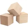 Cubo de Faia Personalizado Bloco de Madeira DIY Pintura Quebra-cabeça Decorativo Produção Artesanal Bloco de Madeira Quadrado Artesanato Bloco de Madeira