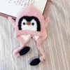 Gorro Tejido Lindo de Oso Estilo Coreano para Estudiantes, Versátil en Otoño e Invierno, Hace que la Cara Parezca Más Pequeña, de Doble Capa, a Prueba de Frío, Cálido y Protector de Orejas