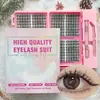 Cílios Postiços Comércio Exterior Mais Vendidos Conjunto com Cola WM33 Longa Duração Curvados Naturais Volumosos Aumentam os Olhos Estilo Espesso